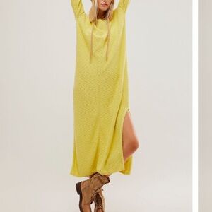 Free People Bri Sweater Maxi Dress in Acacia Bloom